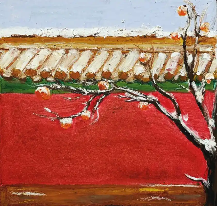 油画棒-紫禁城初雪