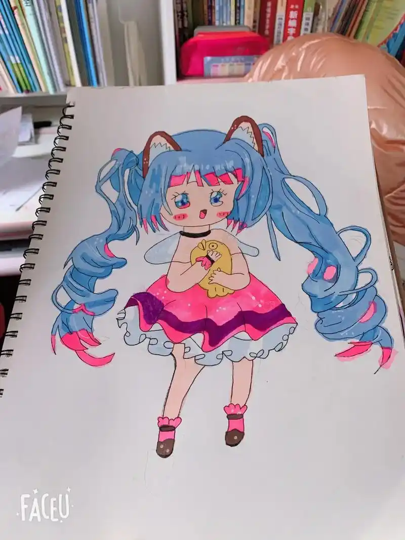 动漫人物绘画 #爱画画的孩子 - 抖音
