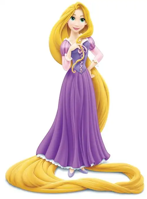 迪士尼卡通人物美丽的长发公主