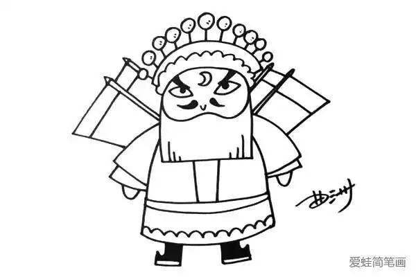 画画简笔画卡通京剧人物怎么画q版京剧简笔画图片手抄报简笔画手抄报