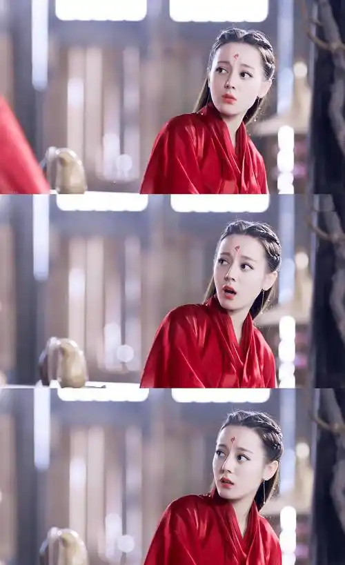 迪丽热巴的红衣古装造型,白凤九,烈如歌,狐妖小红娘,都好美啊_红色