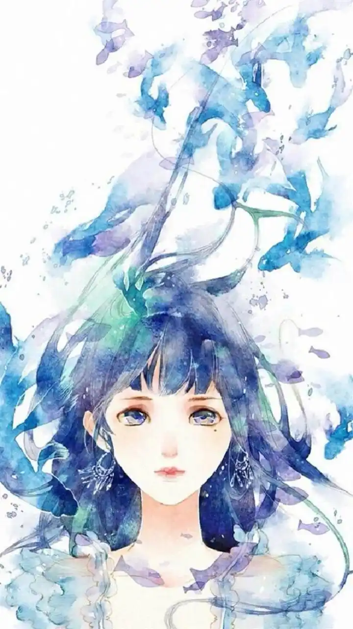 手绘古风美女手机锁屏壁纸_动漫_手机壁纸下载_美桌网