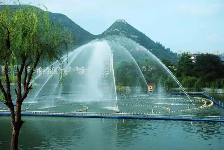 公园喷泉水景