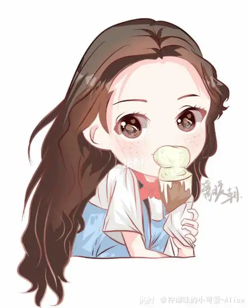 热巴q版头像(超萌哒)_漫画图片_漫画_迪丽热巴_头像库存比拼_动漫_漫