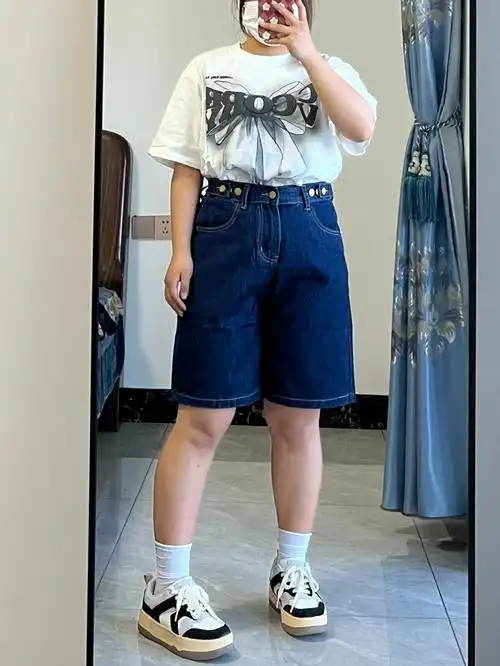 身高150体重120斤小个子微胖穿搭