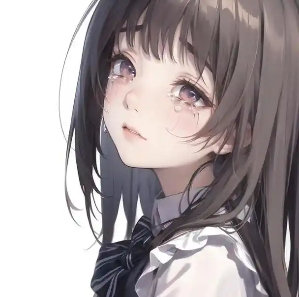 伤感流眼泪高质量动漫头像