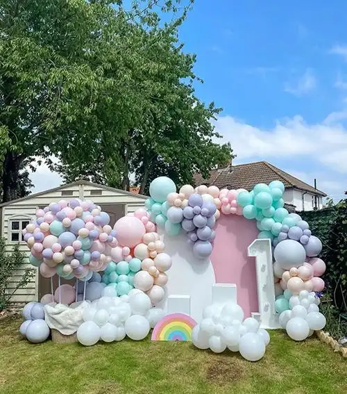 牡丹江市生日派对气球布置场景