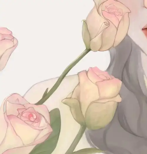 耗时15小时,好慢啊#玫瑰  #绘画日常  #优质女生头像