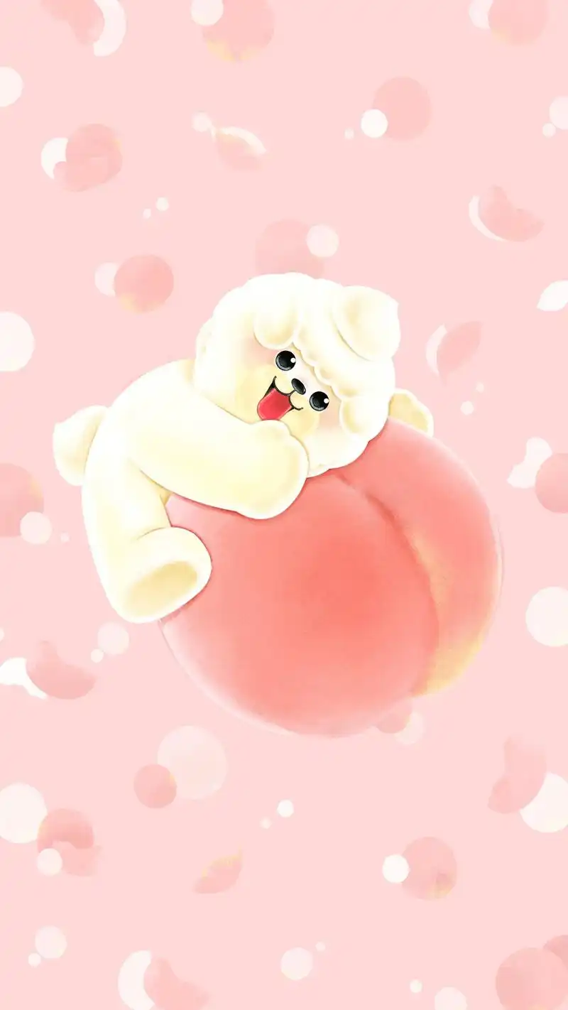 粉嫩系可爱超萌卡通精选iphone7手机壁纸图片下载