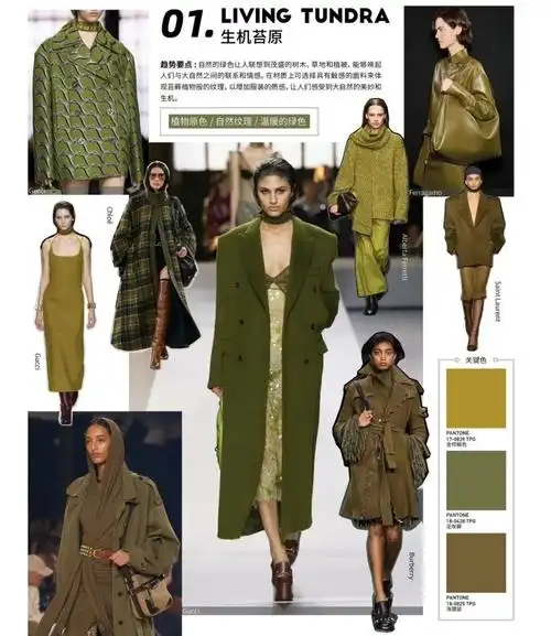今年秋冬让衣橱不再"单调",浅析2024年秋冬7大色彩趋势-服装流行色彩