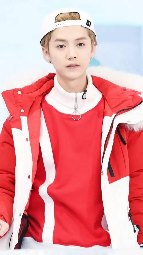 奔跑吧鹿晗滑冰帅气图片