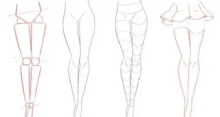 板绘教程动漫人物的腿怎么画动漫人物腿部画法