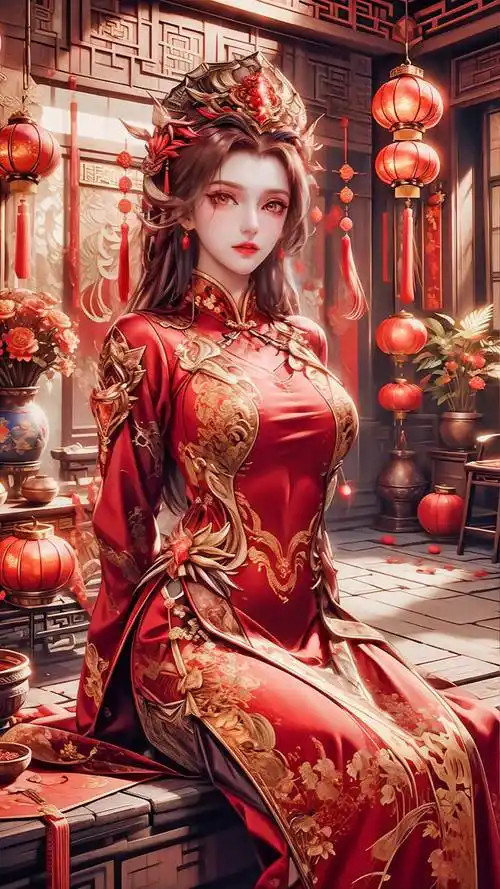 国漫女神|斗罗大陆ai贺图手机壁纸:祝您龙年大吉大利