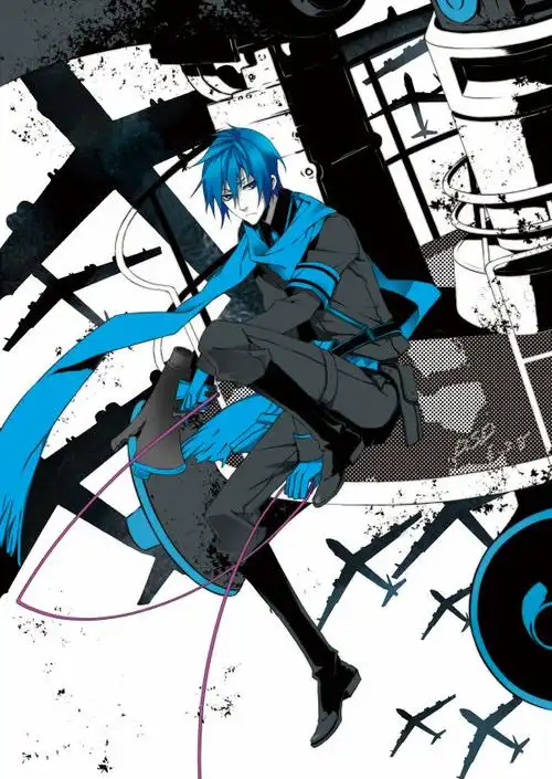 我要蓝发紫眼的动漫男图,急用!