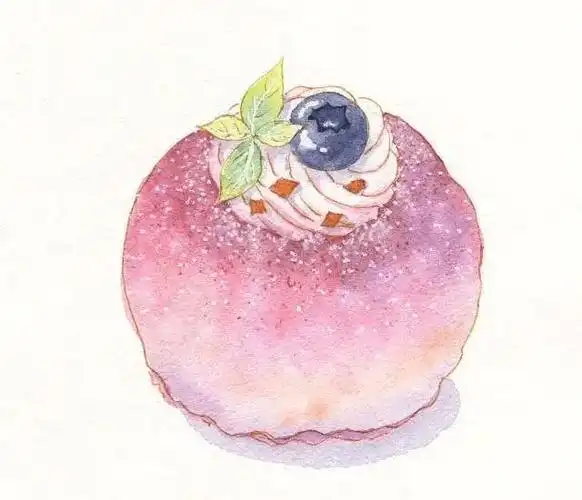 画师南山绘彩铅美食绘画作品