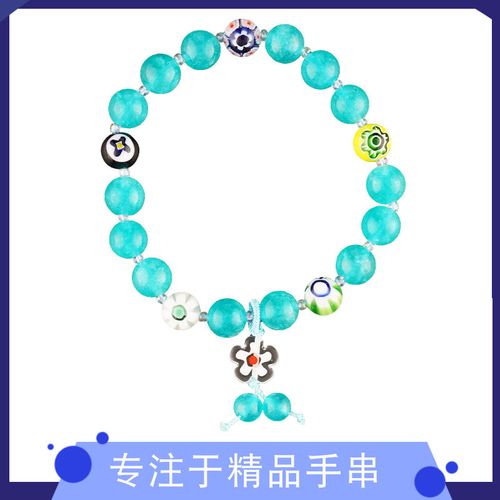 上礼新品天蓝色天河石手链个性简约民族风女士款玉石手串手部饰品