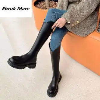 鞋靴>时尚女鞋>女靴>女士马丁靴>ebrukmare>ebrukmare森马集团长筒靴