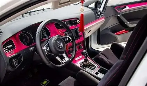 大众高尔夫汽车内饰改装也太骚气了
