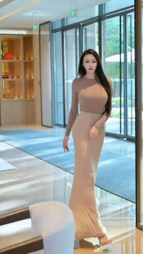 高挑的身材,完美的曲线,尽显女性的妩媚动人!