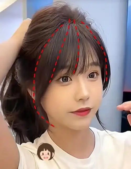 无意间剪到自己喜欢的刘海适合圆脸女生了