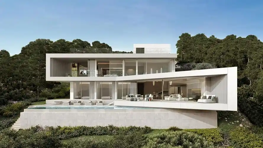 399㎡艺术画廊全景视野的顶级海景别墅