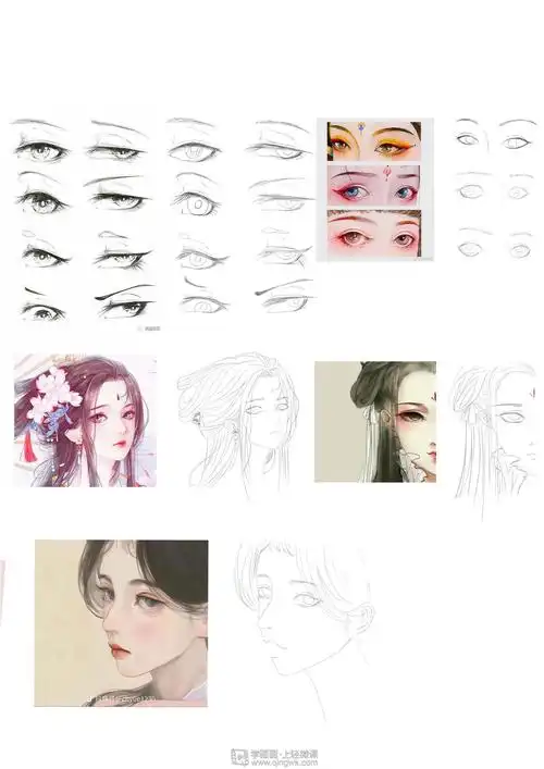 《古风插画眼睛的基本画法》by 小白