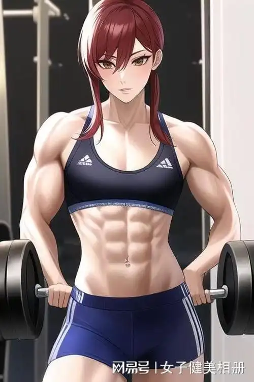 性感热辣的筋肉娘漫画又来啦这么精致的腹肌线条很难让人不爱