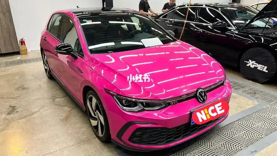 不出意外应该是全国首台甜菜根紫gti吧#ax改色膜  #高尔夫8gti