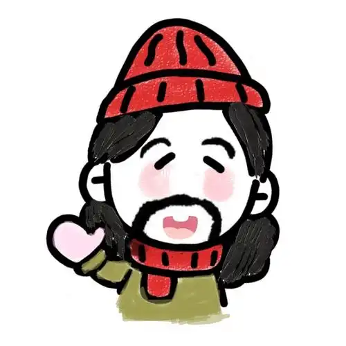 胡子大叔头像彩色版