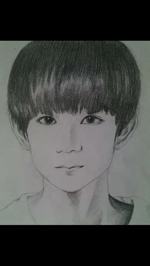 王源素描图片简单易懂