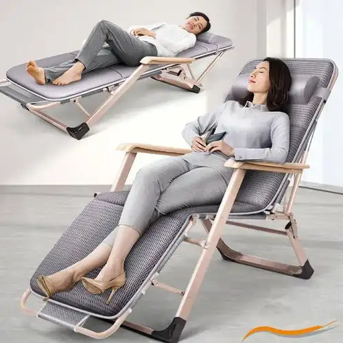躺椅折叠午休结实耐用夏天凉爽办公室单人便携小型午休息椅可睡觉