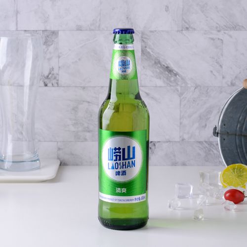 青岛崂山清爽啤酒500ml瓶