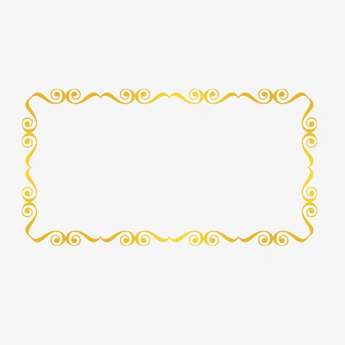 唯美金色边框素材