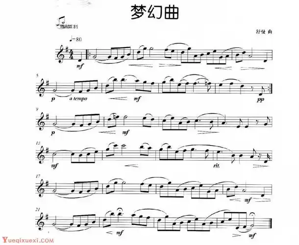 古典长笛名曲《梦幻曲》舒曼