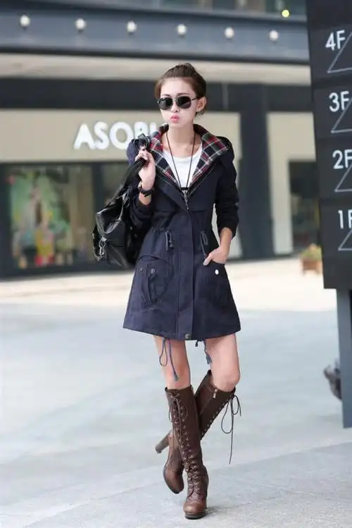 搭配劲减淡季狂甩风衣纯色2014秋季军绿xxl韩版现货橘 色卡其风衣