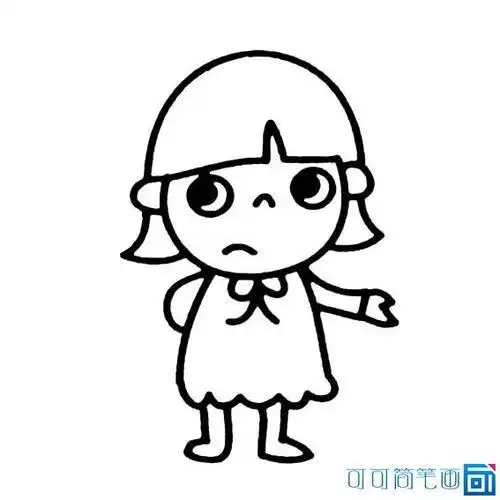 画小孩人物简笔画素材图片2可可简笔画