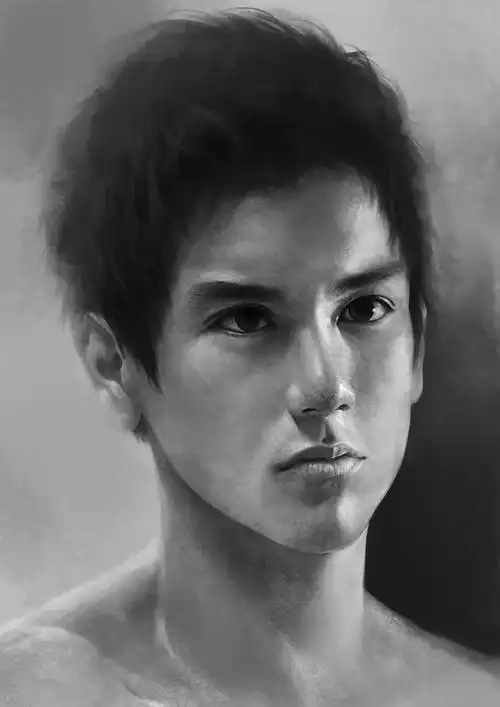 超写实肖像——彭于晏