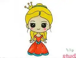 公主头发型简笔画图片大全图片大全(女孩发型简笔画简单又漂亮)儿童简