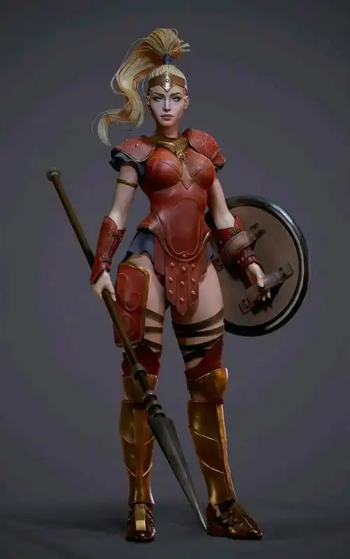 建模欣赏:《暗黑破坏神2》亚马逊战士