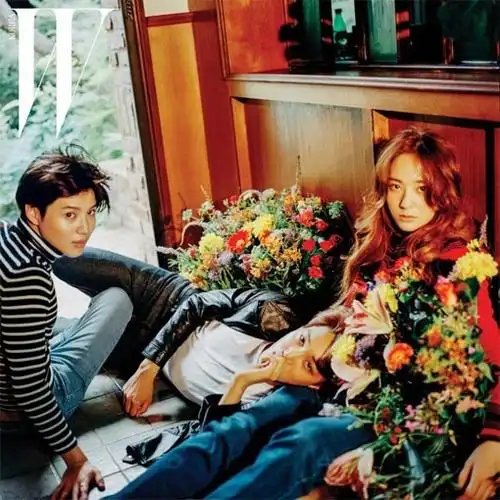 exo成员kai与f(x)郑秀晶往日合拍写真 亲密浪漫cp感十足【组图】 (12)