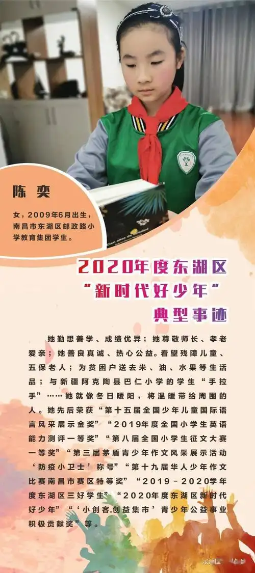 2020年度东湖区"新时代好少年"典型事迹展示