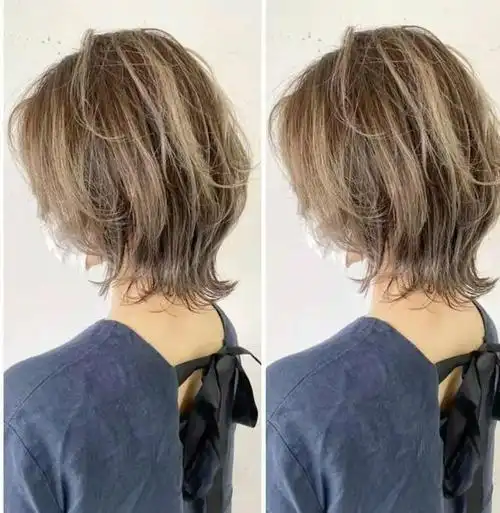 墨鱼头的层次结构和波波头完全不同,这是一款堆积 去除的低层次结构