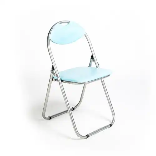 折叠椅 钢折椅 靠背椅 椅子 收合简易轻便携展会议宿舍必用多色.