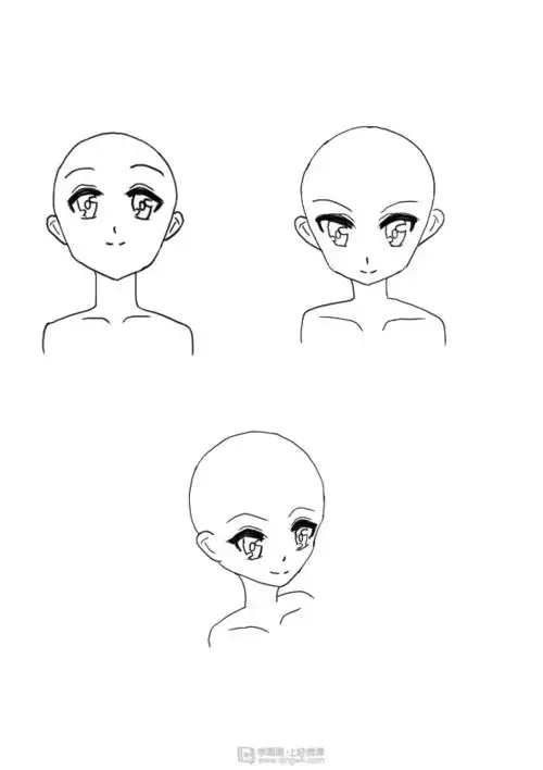 作业:动漫人物头部仰视,俯视的画法训练 - 用户名1499 - 轻微课