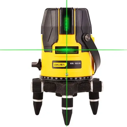 得力五线红外线水平仪绿光自动调平激光高精度平水水平仪