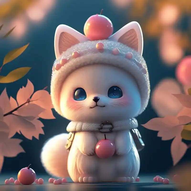 呆萌可爱的小狐狸头像