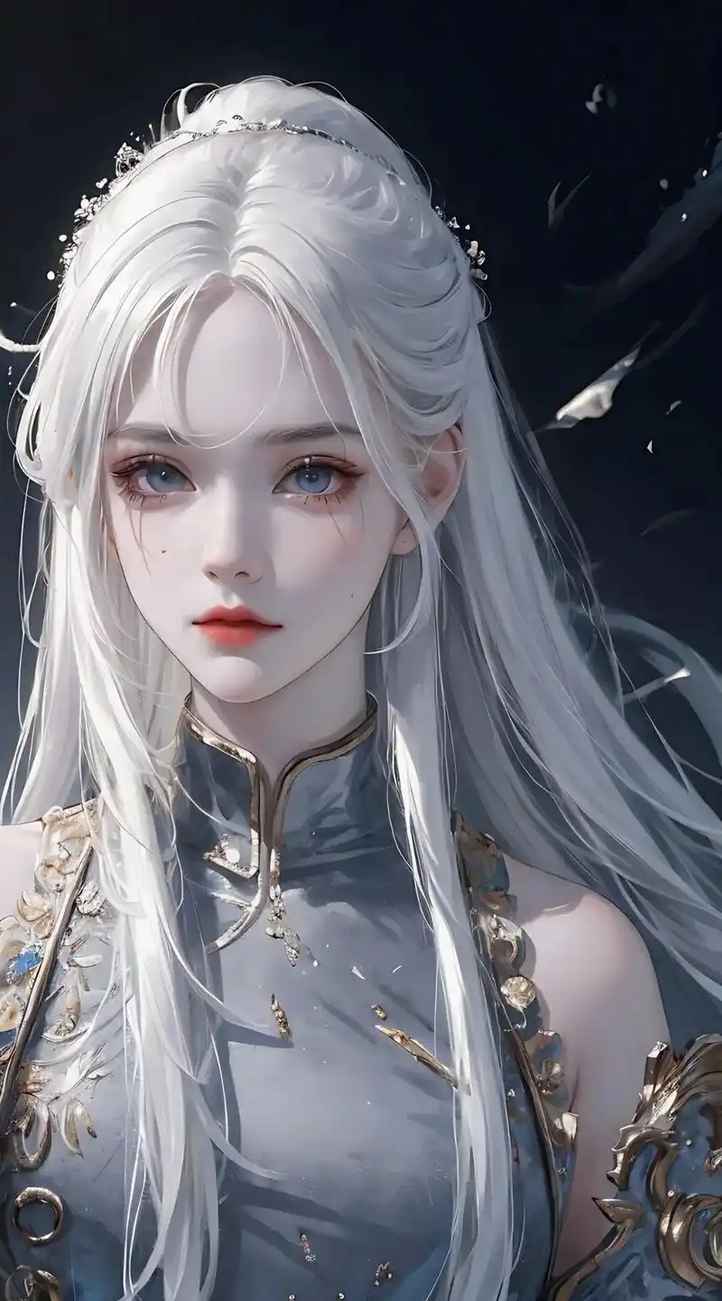 白发少女壁纸.#二次元 #壁纸 #动漫 - 抖音