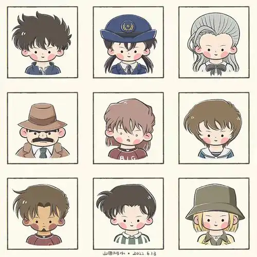 名侦探柯南q版小头像第六弹