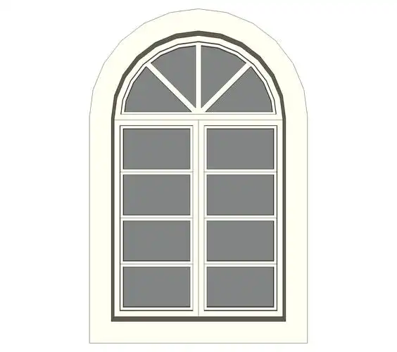 欧式窗草图大师模型,欧式窗su模型下载