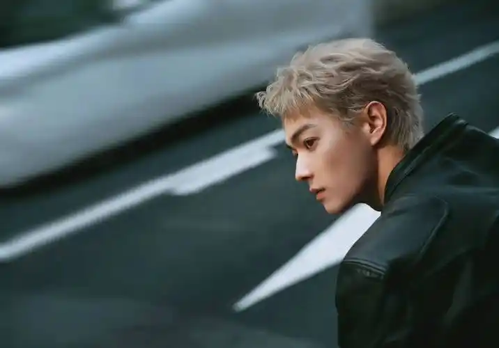 许凯晒港风生日写真庆生 一头银发英俊又帅气